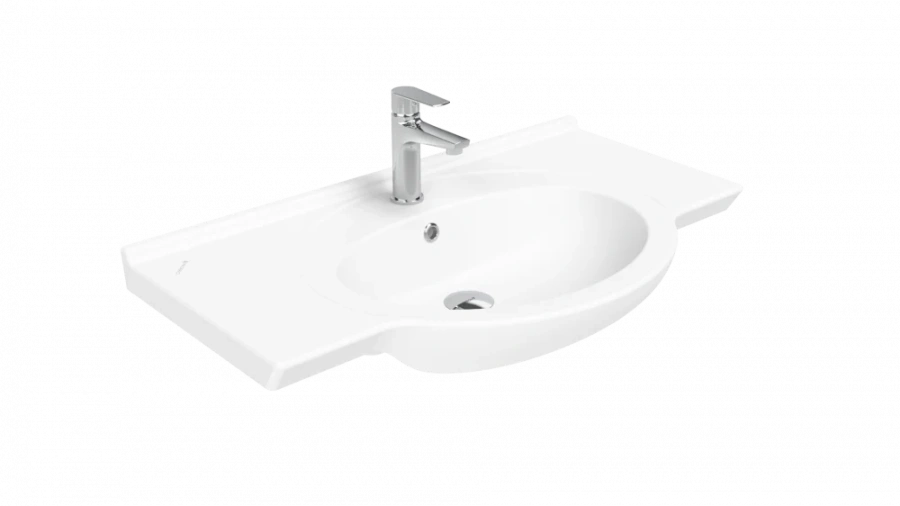 Раковина Creavit Etol 85 см белая ET185-00CB00E-0000 (детальная фотография)