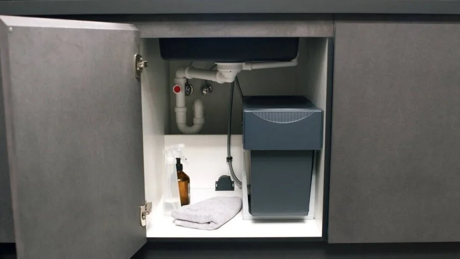 Смеситель для кухни Hansgrohe Zesis M33 сталь 74803800 (детальная фотография), с 1 монтажным отверстием