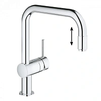 Смеситель для кухни, хром, Grohe Minta 32067000