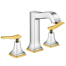 Смеситель для раковины хром-золото Hansgrohe Metropol Classic