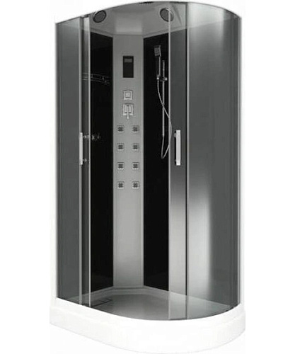 Душевая кабина Bas Кариба 120, цвет чёрный - фото 2