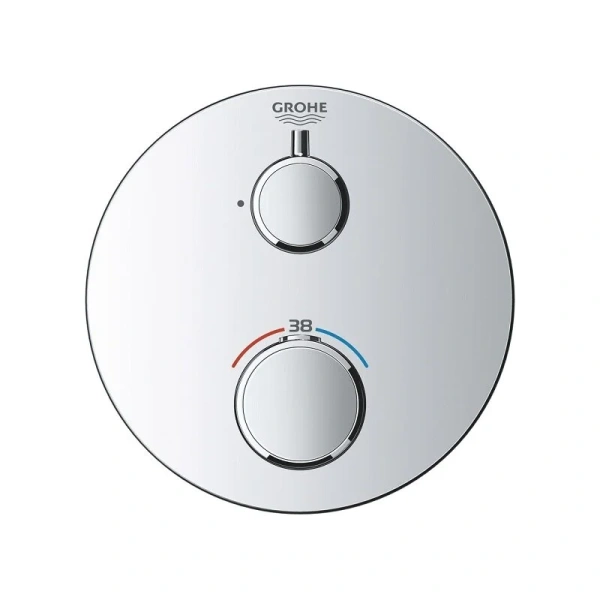 Смеситель для душа Grohe Grohtherm термостатический 24075000 (детальная фотография), современные, hi-tech