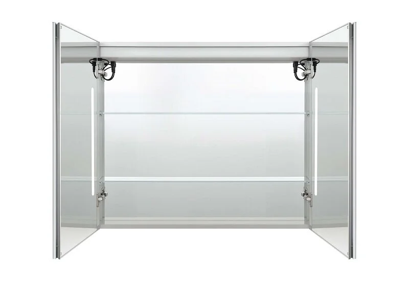 Зеркальный шкаф с подсветкой Акватек 80 см алюминиевый корпус AQ7809-MLC (детальная фотография), нет в наличии index_1