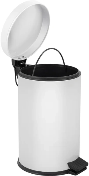 Мусорное ведро Berges белое 122004 (детальная фотография), современные, hi-tech