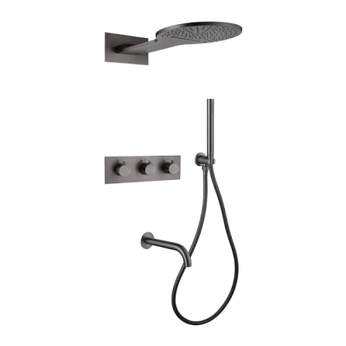 Душевой комплект Abber Wasser Kreis никель - фото 5