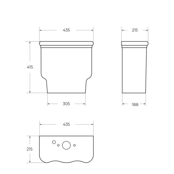 Бачок для унитаза BelBagno Boheme белый BB115T (детальная фотография) index_1