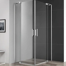 Душевой уголок Cezares Slider 100х110 см стекло прозрачное профиль хром