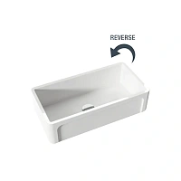 Мойка для кухни Kerasan Hannah 90 см белая