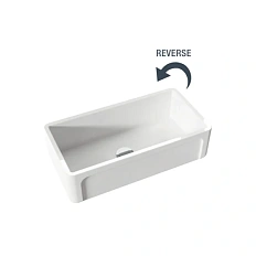 Мойка для кухни Kerasan Hannah 90 см белая