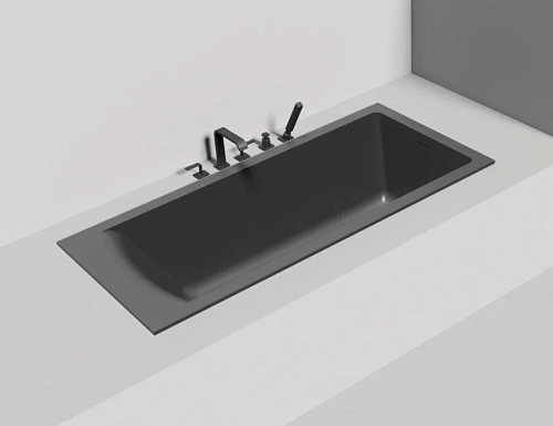 Ванна из искусственного камня Salini Cascata Kit 170x75 см белый матовый - фото 2