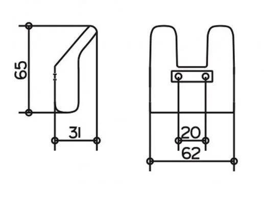 Крючок для ванной Keuco Moll 12713 12713 010000 (детальная фотография), современные, hi-tech