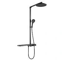 Душевая стойка Black&White Universe оружейная сталь