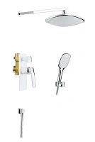 Душевой набор Timo Helmi хром-белый SX-4069/00-16SM