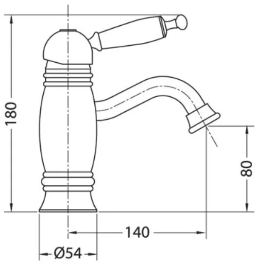Смеситель для раковины Migliore Oxford тосканская бронза 19119 (детальная фотография), для раковины