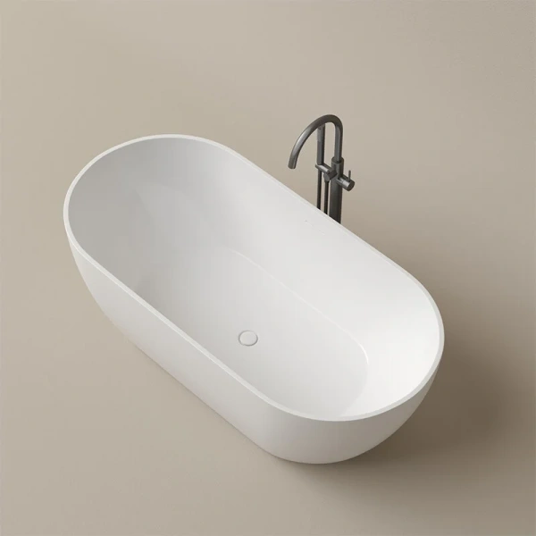 Aкриловая ванна Sancos Leaf FB20 отдельностоящая, 170 х 80 см, белый (детальная фотография), белые