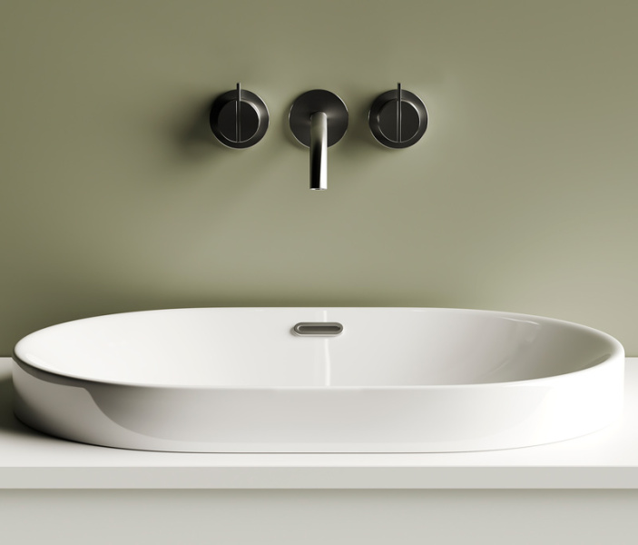 Раковина Ceramica Nova Element 60 см встраиваемая сверху CN5020 (детальная фотография), встраиваемые (в столешницу)