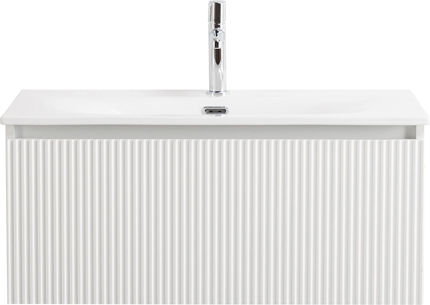 Тумба под раковину подвесная BelBagno Uno 80 см Bianco Opaco UNO-800-1C-SO-BO (детальная фотография)