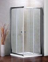Душевой уголок Cezares Pratico 100х100 см стекло прозрачное