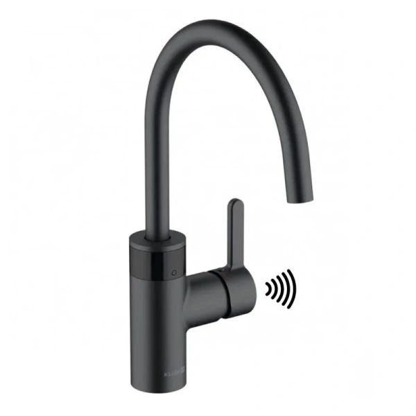 Смеситель для кухни Kludi E-GO черный матовый 422006675 (детальная фотография)