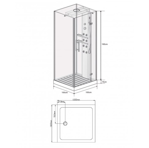 Схема (детальная фотография), c низким поддоном