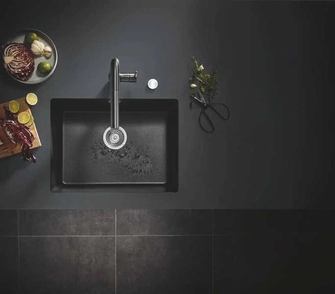 Мойка для кухни Grohe K700U 61 см композитная 31655AP0 (детальная фотография), кварц