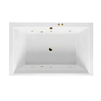 Ванна гидромассажная Excellent Crown Lux Soft 190 x 120 см, белый/золото, WAEX.CRO19.SOFT.GL