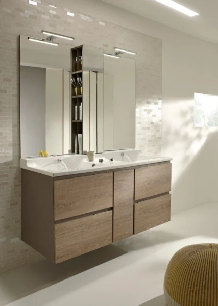 Раковина подвесная Jacob Delafon Soprano 140 см двойная, белая EXJ112-00 (детальная фотография), белые