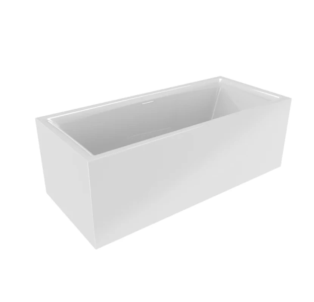 Акриловая ванна Riho Still Square Elite Plug & Play B099030005/B099031005, 180 x 80 см, левая/правая, цвет белый (детальная фотография), приставные, встраиваемые