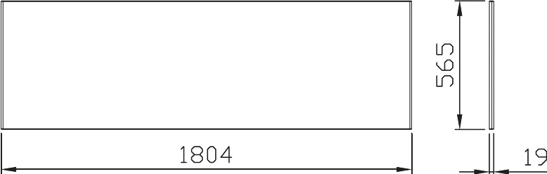 Передняя панель Ravak 180 см орех X000001061 (детальная фотография) index_1