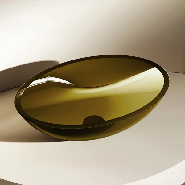 Раковина Abber Kristall 50 см оливковая AT2802Vesuvian (детальная фотография)