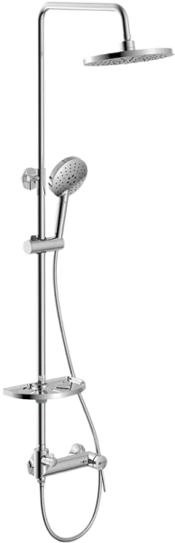 Душевая стойка Lemark Minima с регулируемой высотой штанги LM3860C (детальная фотография)