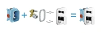 Смеситель для душа Ravak 10° Free TD F 065.00 для R-box