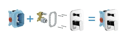 Смеситель для душа Ravak 10° Free TD F 065.00 для R-box - фото 1
