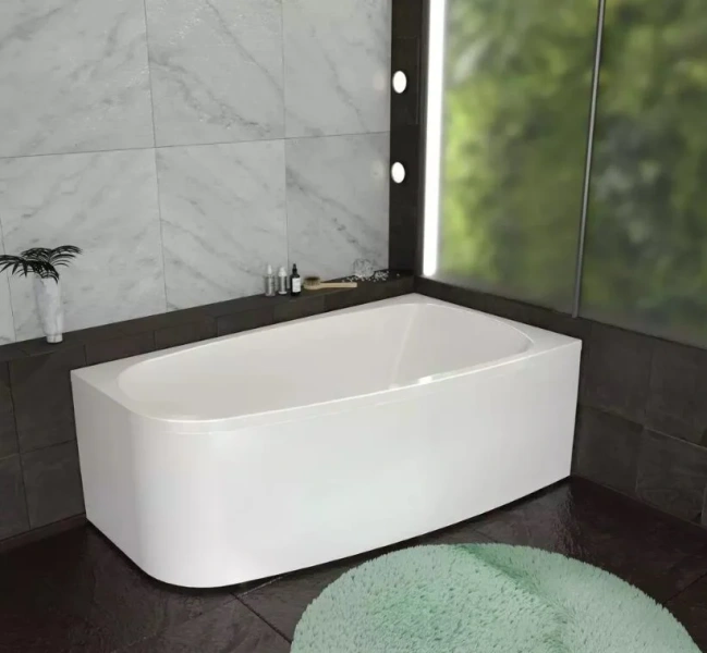 Ванна акриловая Радомир Рона 1-01-0-1-1-344/1-01-0-2-1-344, 168 x 95 см, левая/правая, белый (детальная фотография), без гидромассажа