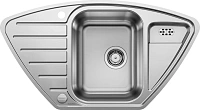Мойка для кухни, сталь полированная, Blanco Lantos 9 E/-IF