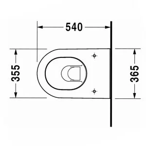 Унитаз подвесной Duravit Darling New 2545090000 (детальная фотография), подвесные