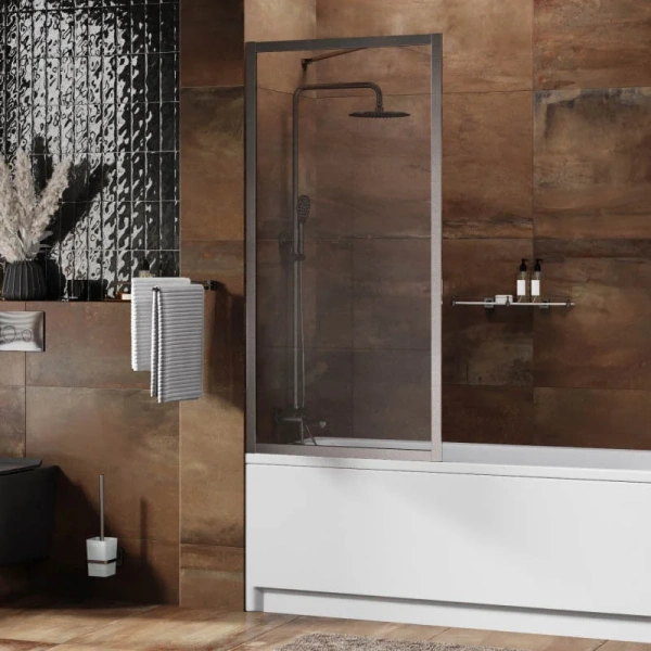 Шторка для ванны WasserKRAFT Abens 80x160 см никель 20W01-80BN (детальная фотография), другие