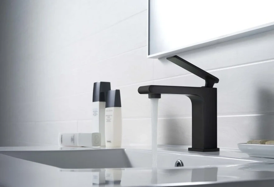 Смеситель для раковины Timo Anni, черный матовый 2761/03F (детальная фотография), черные