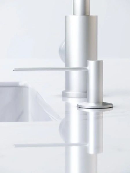 Диспенсер для жидкого мыла AM.PM Gem матовый хром A9037211 (детальная фотография), настольные