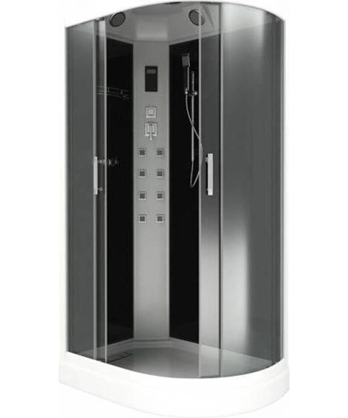 Душевая кабина Bas Кариба 120, цвет чёрный kariba black (детальная фотография)