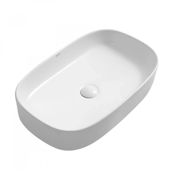 Раковина Abber Rechteck 61 см белая AC2209 (детальная фотография), в форме чаши, прямоугольной формы