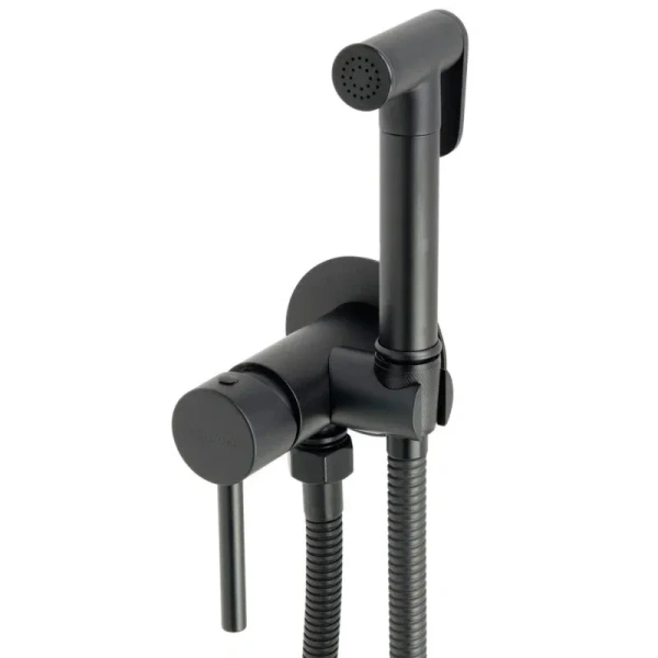 Гигиенический душ со смесителем Migliore Fortis Black черный матовый 31555 (детальная фотография)