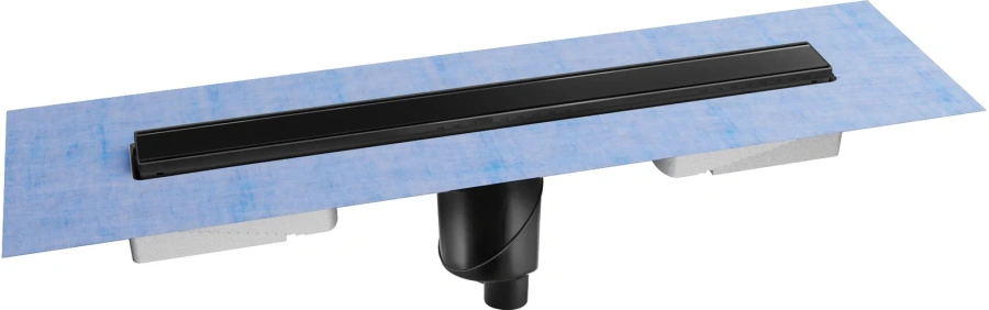 Душевой лоток BERGES B1 Keramik 70 см черный матовый 095018 (детальная фотография)