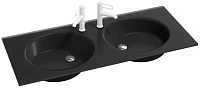 Раковина Jacob Delafon Odeon Rive Gauche 121 см матовый черный