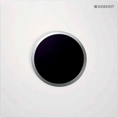 Клавиша смыва Geberit Sigma 10 белая/кольцо матовый хром - фото 6