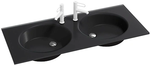 Раковина Jacob Delafon Odeon Rive Gauche 121 см матовый черный - фото 1