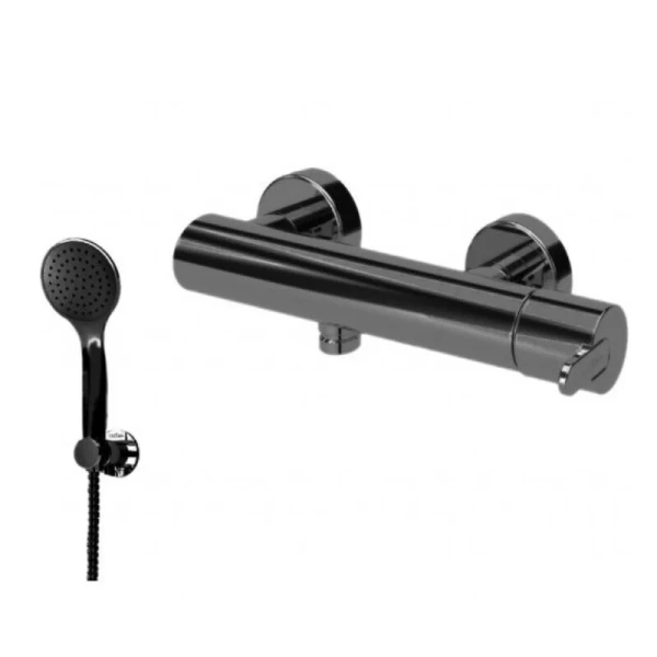 Смеситель для душа Cezares Leaf чёрный матовый LEAF-D-NOP (детальная фотография)