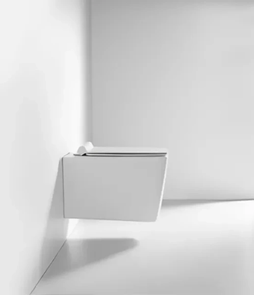 Унитаз подвесной Ceruttispa Viola с сиденьем микролифт CT10583 (детальная фотография), безободковые, сиденье с микролифтом , с антивсплеском