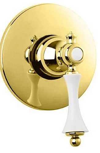 Смеситель для душа Cezares Margot золото, ручка белая - фото 6