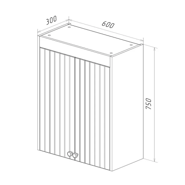 Шкаф подвесной Lemark Romance 60 см белый глянец LM07R35SH (детальная фотография), по запросу